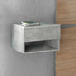 Wall Nightstand HAITI Grey Concrete 40x30x23cm