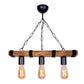 Hanging Lamp FOREST Walnut/Black 50x10x65cm