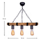 Hanging Lamp FOREST Walnut/Black 50x10x65cm
