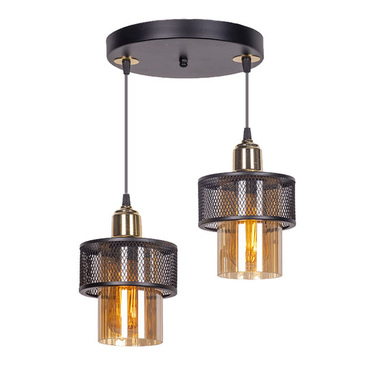 Ceiling Lamp MADEIRA Black/Golden 25x25x65cm