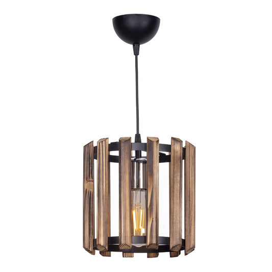 Ceiling Light CAGE Brown 25x25x65cm