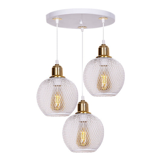Ceiling Lamp HIVE White-Gold 30x30x65cm