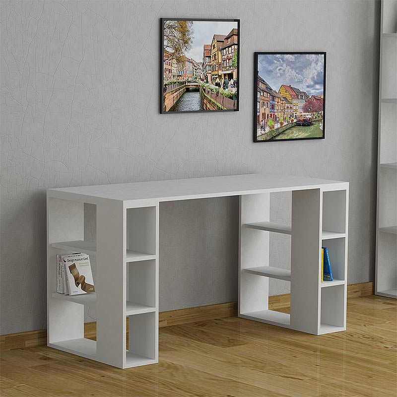 Office Desk LEONY White 140x60x75cm