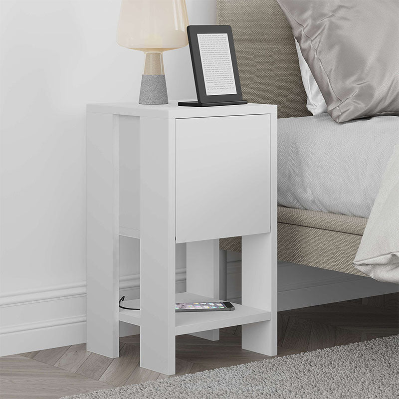 Nightstand EMILIO White 30x30x55cm