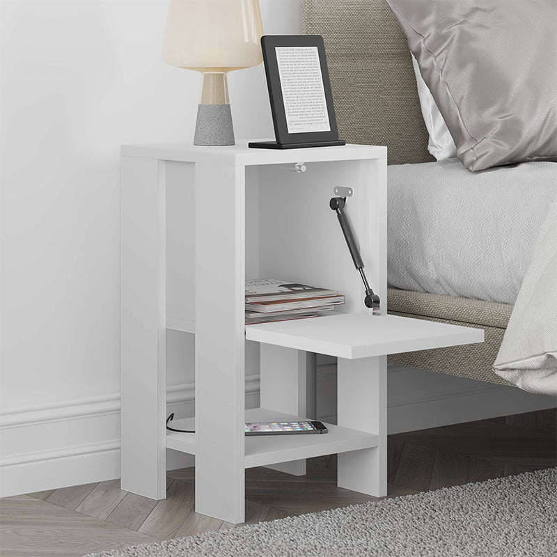 Nightstand EMILIO White 30x30x55cm