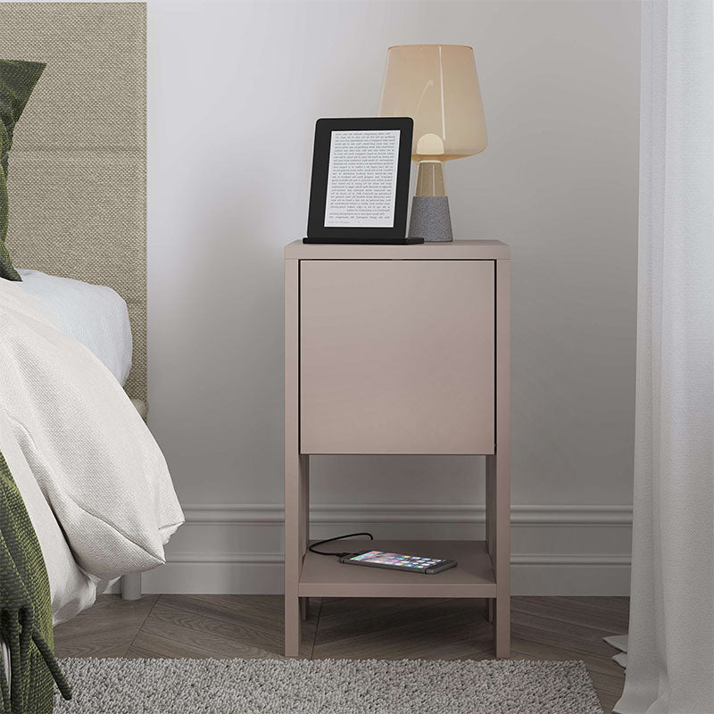 Nightstand EMILIO Light Mocha 30x30x55cm