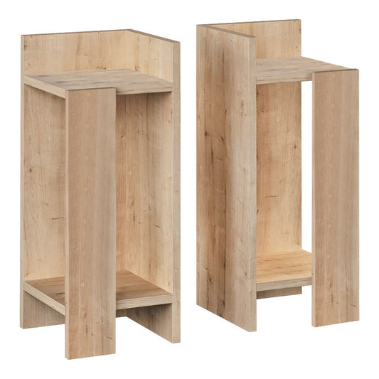 Nightstand Set EMILIO Oak 25x27x60cm