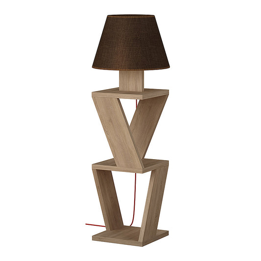 Floor Lamp/Nightstand IBIZAOak/Brown 22x22x85cm