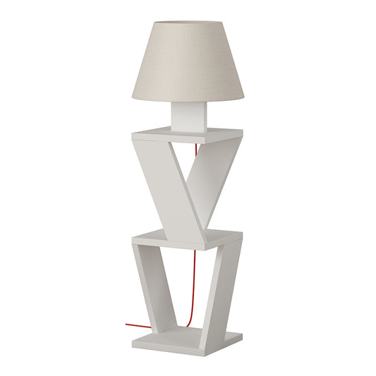 Floor Lamp/Nightstand IBIZA White 22x22x85cm