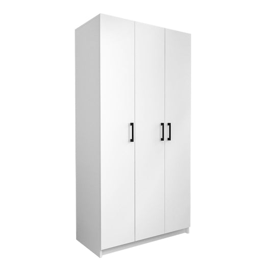 Wardrobe EMMY 3 doors White 90x47x180cm