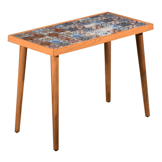 Coffee Table MELISSA Yellow ceramic 62x32x45cm