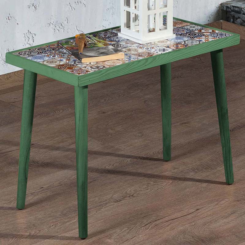 Coffee Table MELISSA ceramic Green 62x32x45cm