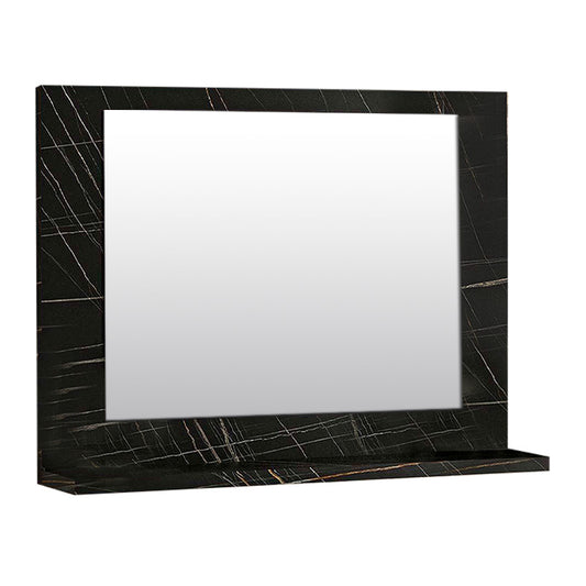 Badezimmerspiegel SLIM Schwarz Marmor-Effekt 60x10x45cm