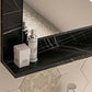 Bathroom mirror SLIM Black Marble Effect 60x10x45cm