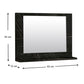 Bathroom mirror SLIM Black Marble Effect 60x10x45cm