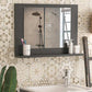 Bathroom mirror SLIM Anthracite 60x10x45cm
