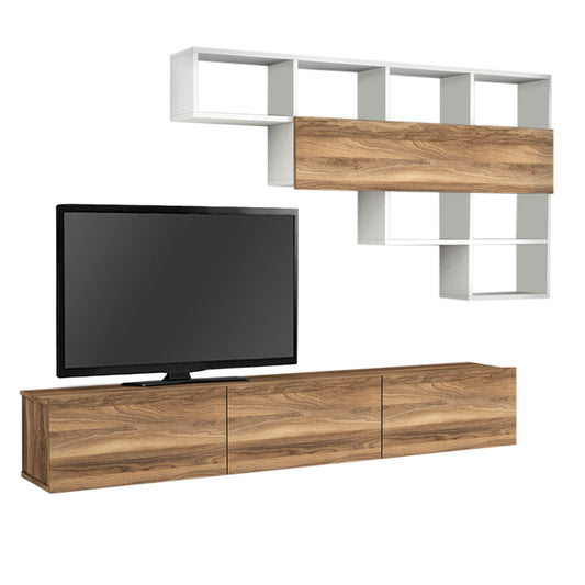 TV Furniture Set CLAUDIA White 180x29,5x29,5cm