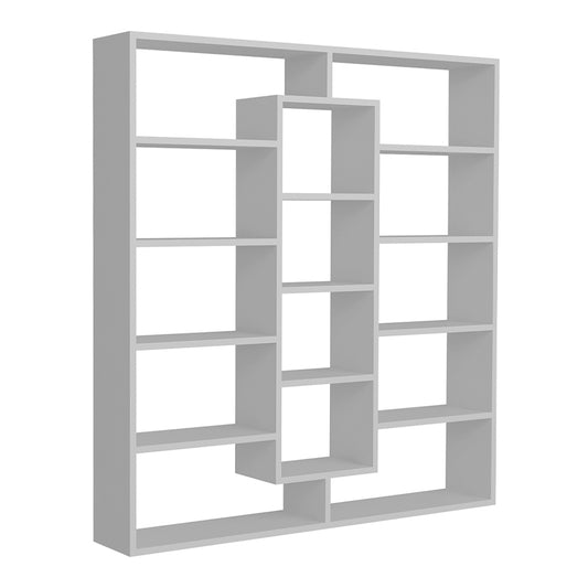 Bücherregal STEFANIE Weiß 125x22x135,7cm