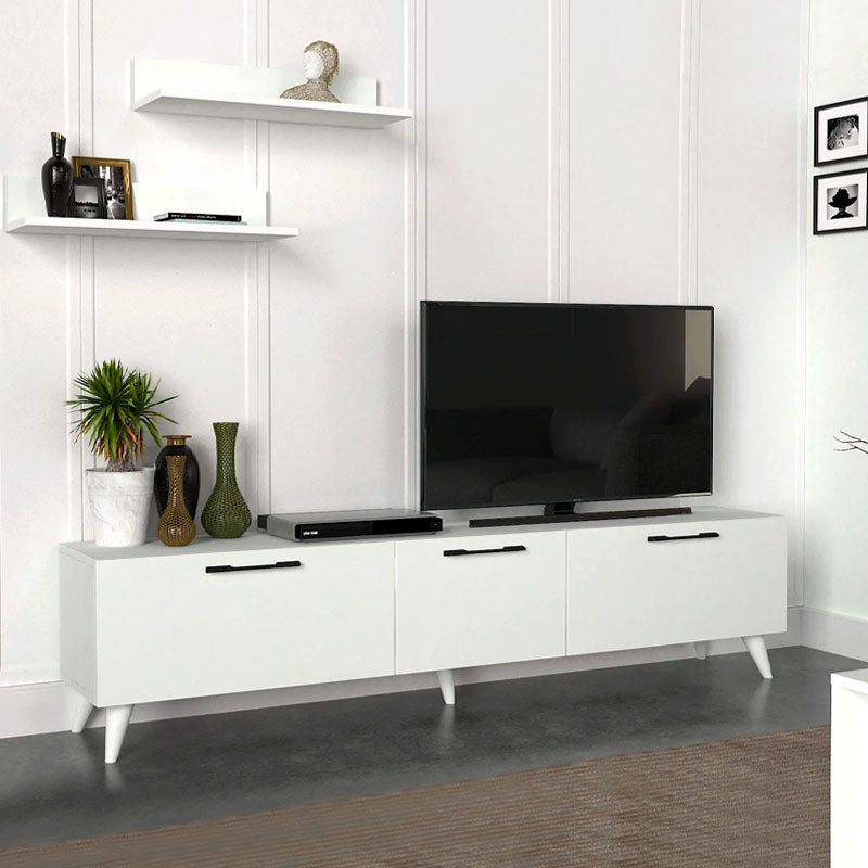 TV Stand Set MARA White 180x31,3x42cm