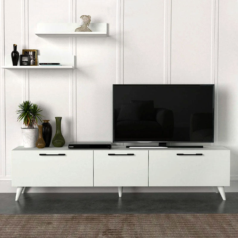 TV Stand Set MARA White 180x31,3x42cm