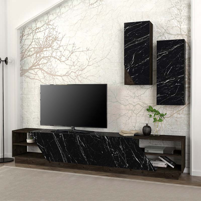 TV Stand MAXIMO Black Marble Effect