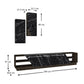 TV Stand MAXIMO Black Marble Effect