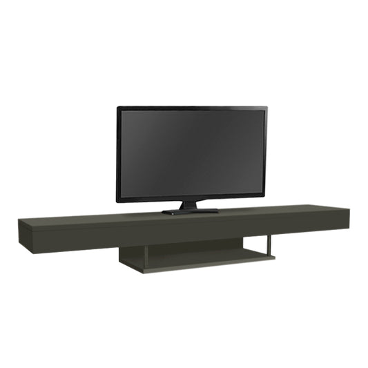 Wall TV Stand CARUSSO with LED Anthracite 150x296x22cm