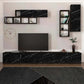 TV Set CINDY Black Marble Effect 280x35x40cm