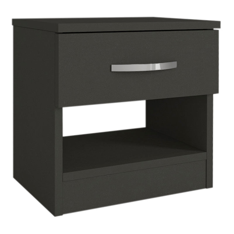 Nightstand SALOMEA Anthracite 40x28,2x40cm