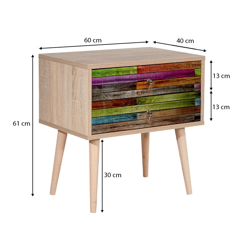 Nightstand SANDRA multi