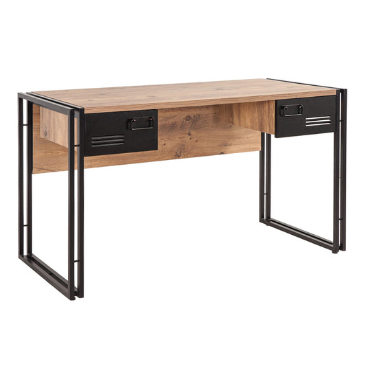 Home Working Desk PRACTIC Pine - Black 139x60x75cm