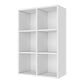 Bookcase MIRANDA White 65,4x30x97,2cm
