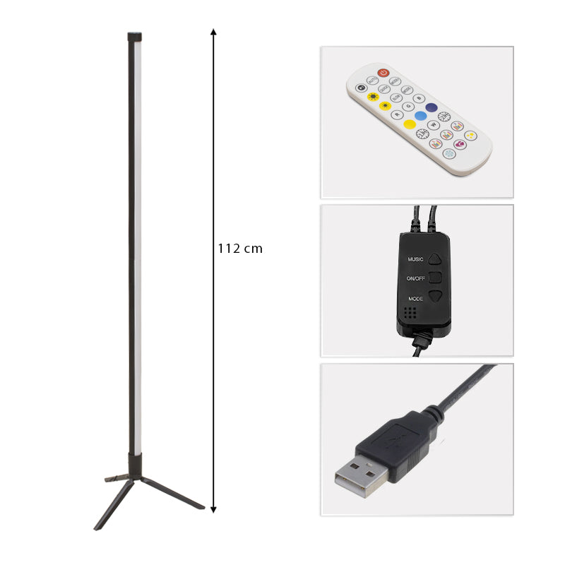 Floor Lamp HARMONY with wireless control Black