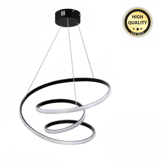 LED Ceiling Lamp HEAVEN Black Ø50x70cm