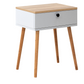 Nightstand CLARA Pine - White