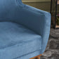 Velvet Armchair REGATA Blue 71x75x87cm