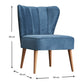 Chair RANDY Blue 64x59x84cm