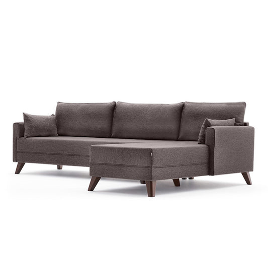 Sofa MOLDAU Rechtes Eck-Braun 275x165x85cm