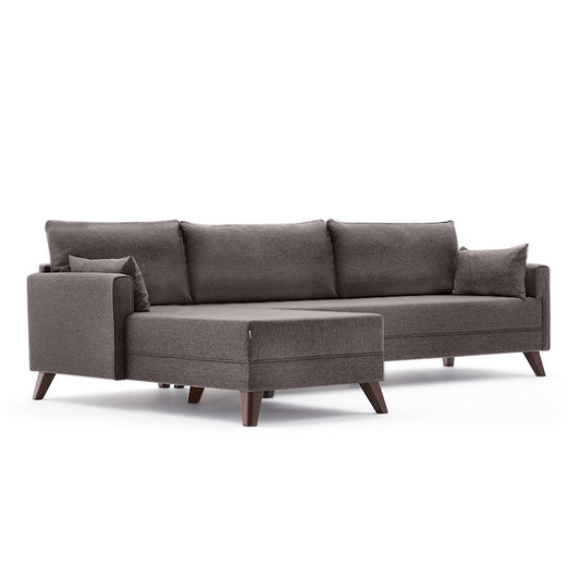 Sofa MOLDAU linkes Eck-Braun 275x165x85cm