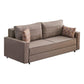 Sofa/Bed LANA three - seater in Cream 215x90x88cm