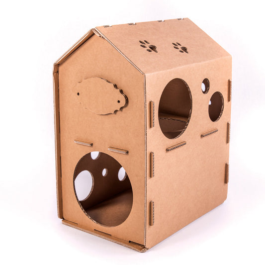 Cardboard Cat House SYLVESTER Set 10 pcs.
