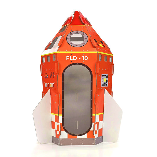Cardboard Intergalactic Space Rocket for Kids Set 10 pcs.